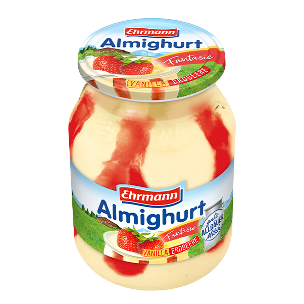 Ehrmann Almighurt Glass Vanilla-Strawberry 500g